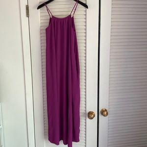 A New Day maxi dress size medium.  Fuschia, crinkle beach dress.